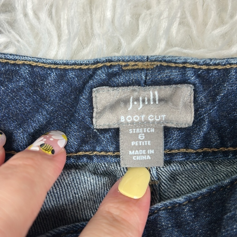 J. Jill Indigo Blue Boot Cut Stretch Jeans - Picture 4 of 5
